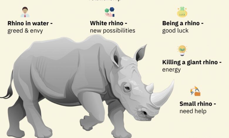 Soñar con un rinoceronte